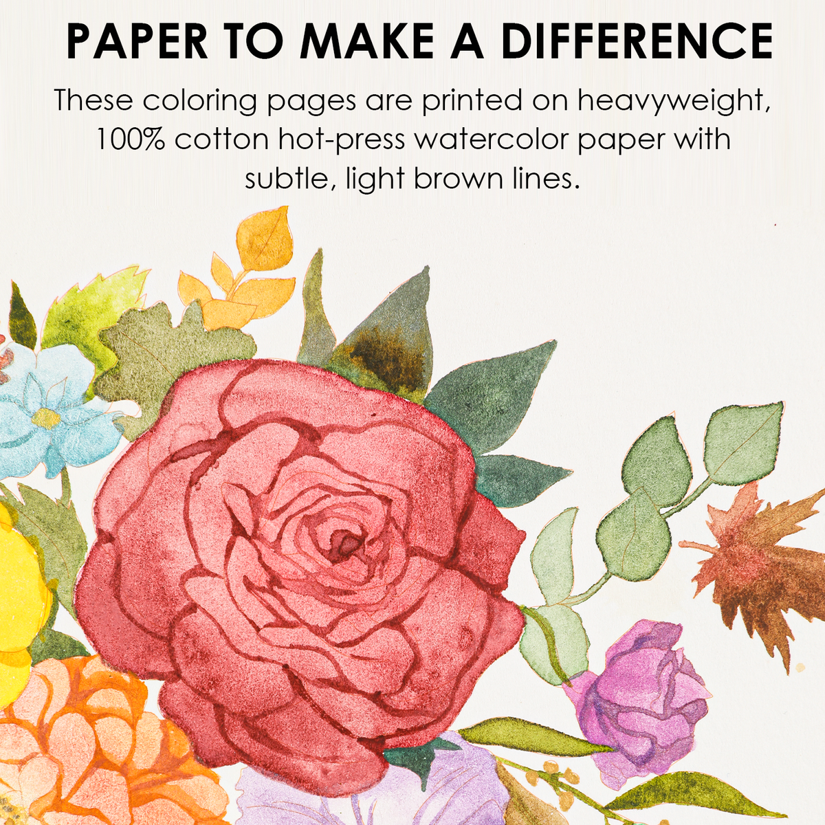 Watercolor Coloring Club Box: Autumn