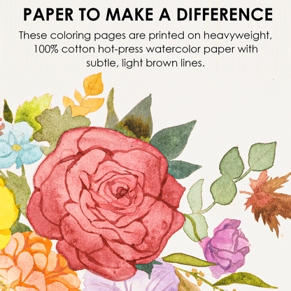 Watercolor Coloring Club Box: Autumn