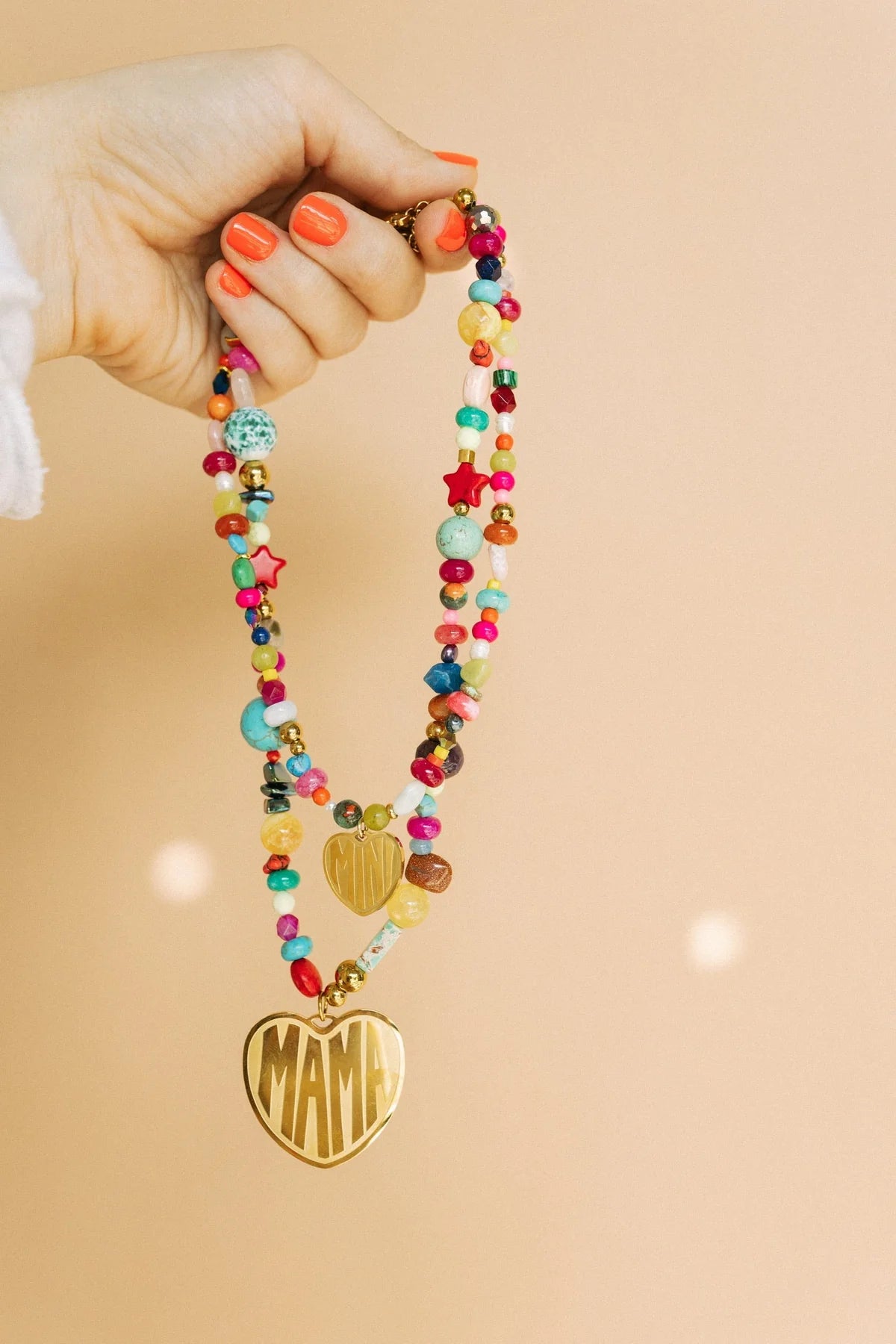 For the Moms Beaded Mama Necklace