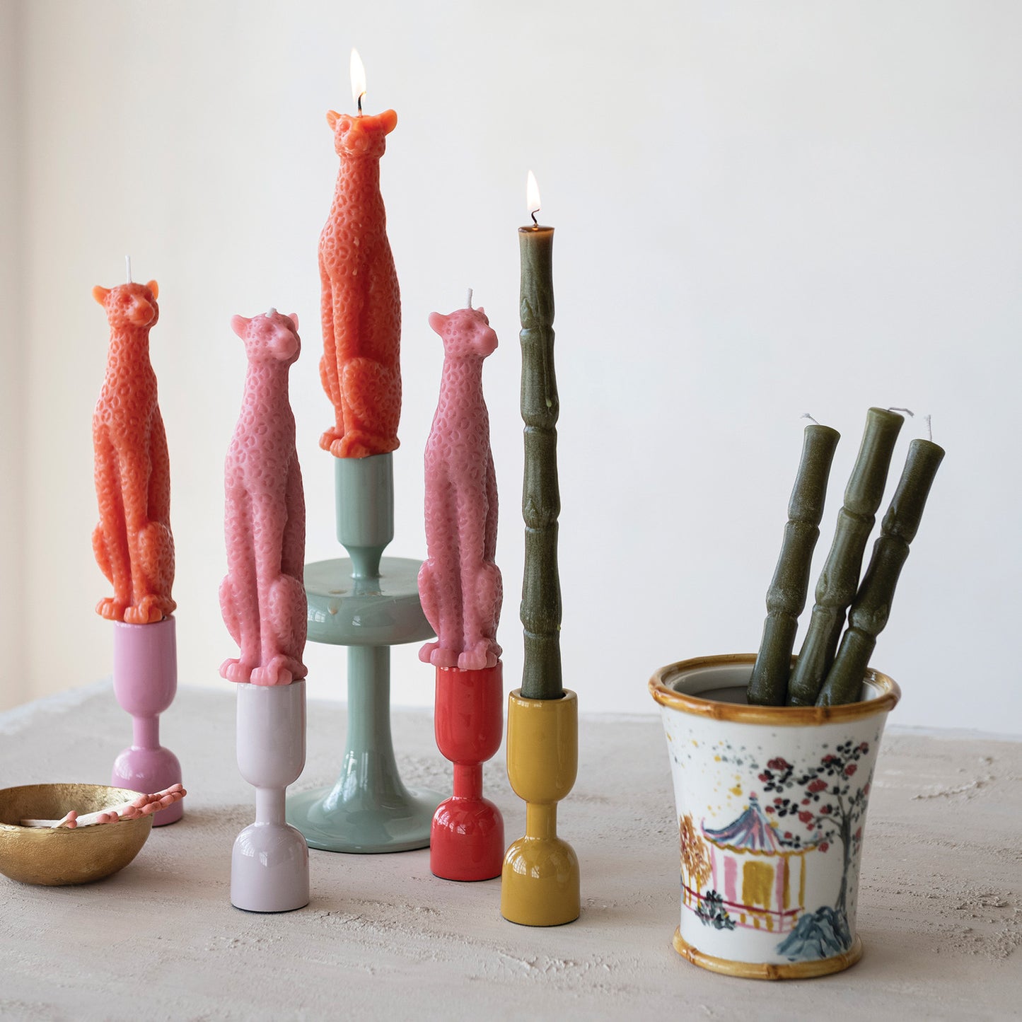 Bamboo Taper Candle