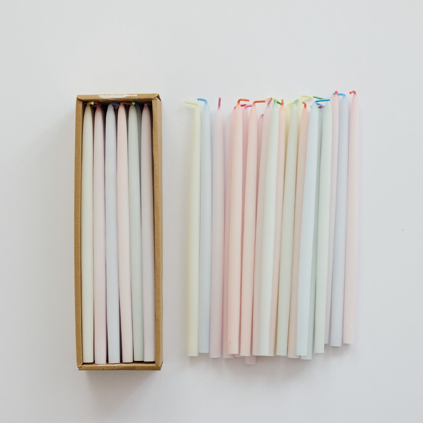 Multi Color Super Skinny Taper Candle