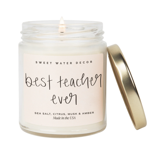 Best Teacher Ever Soy Candle