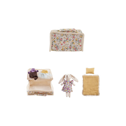 Bunny Suitcase Bed and Outfit Set
