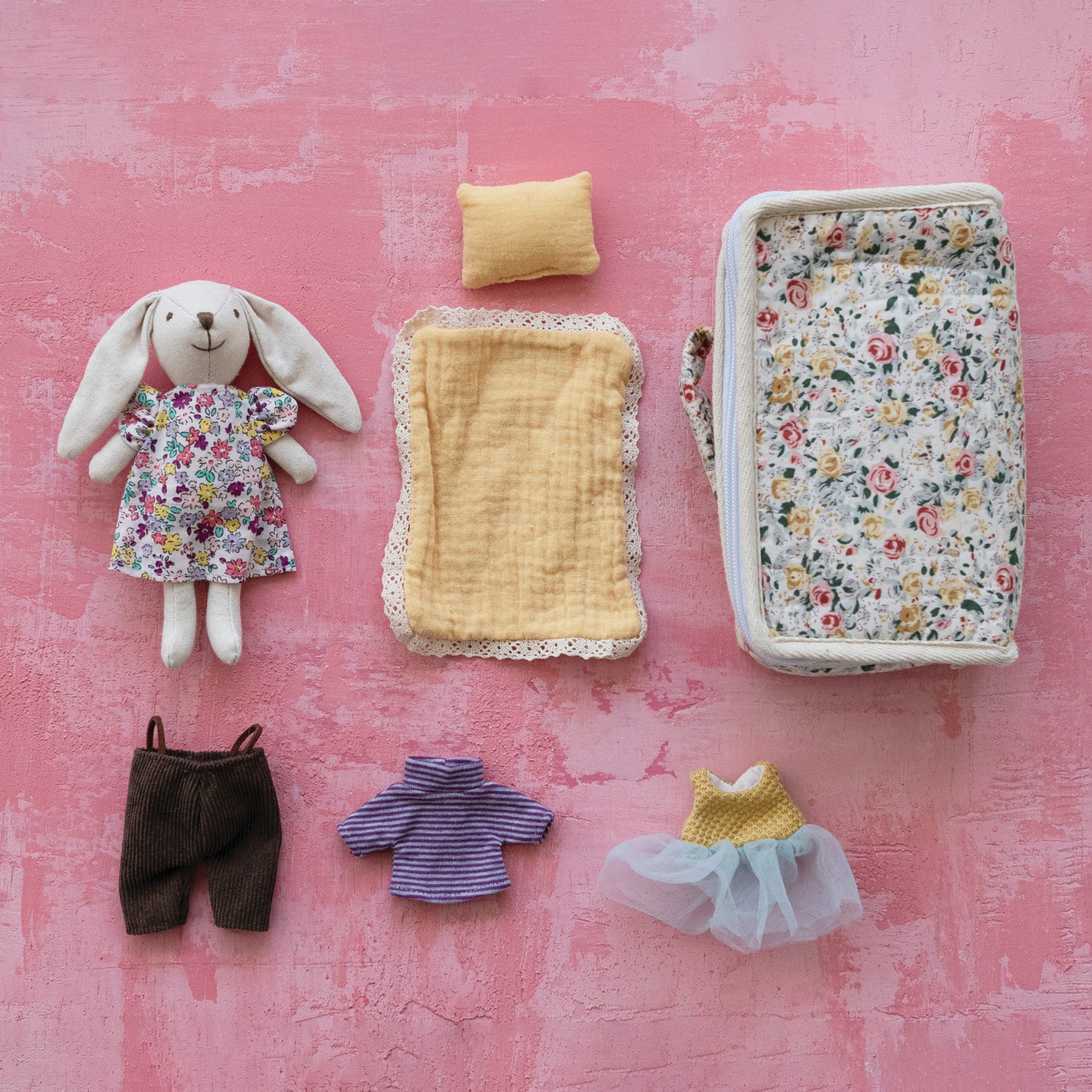Bunny Suitcase Bed and Outfit Set