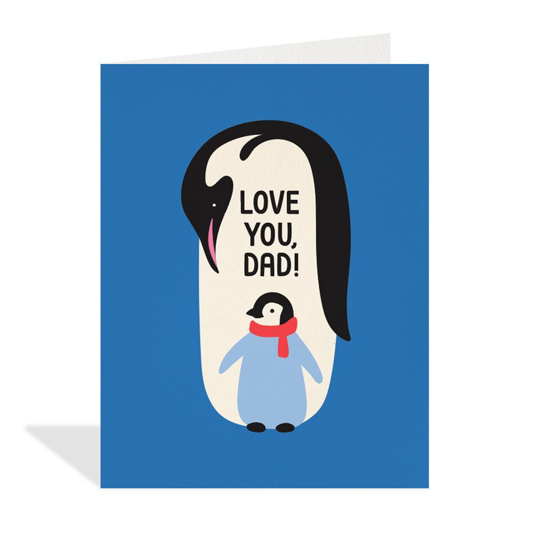 Penguin Dad Greeting Card
