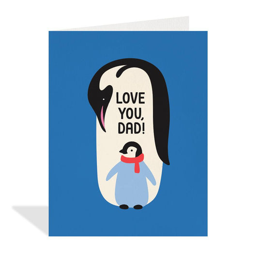Penguin Dad Greeting Card
