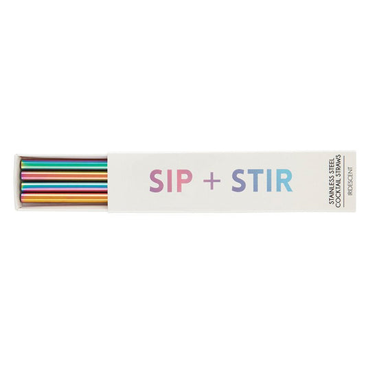 Iridescent Cocktail Straws