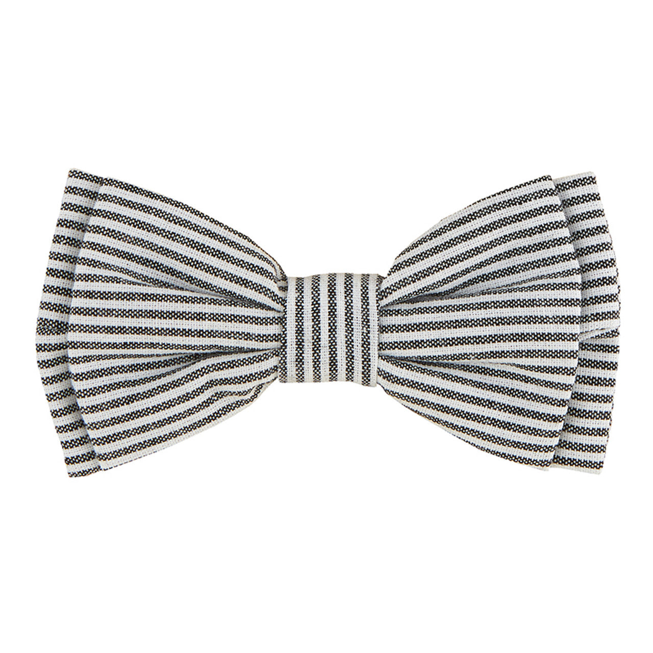 Pet Bow Tie - Grey Stripe