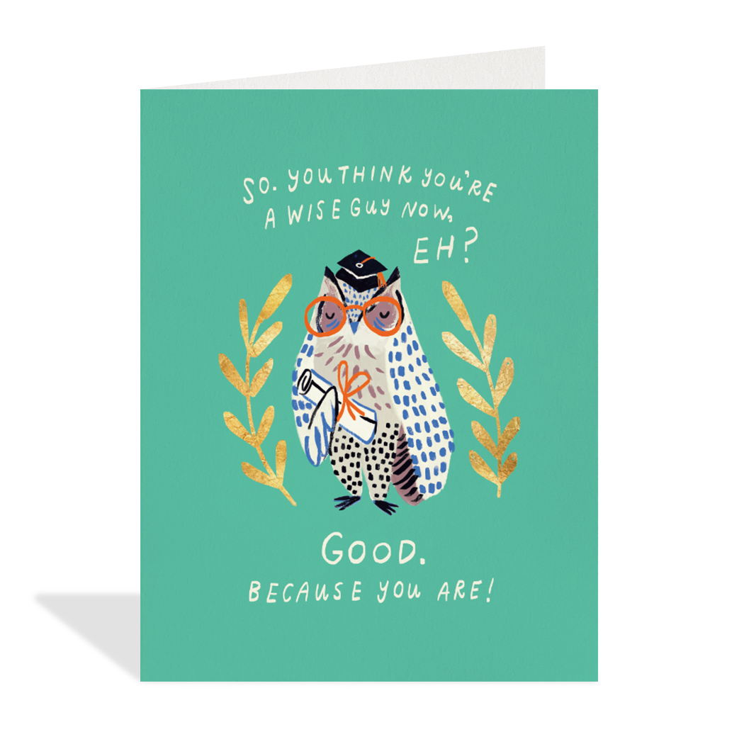 Wise Owl Greeting Card