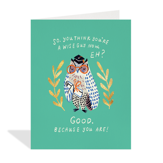 Wise Owl Greeting Card