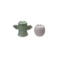 Stackable Tulip Stoneware Salt and Pepper Shakers