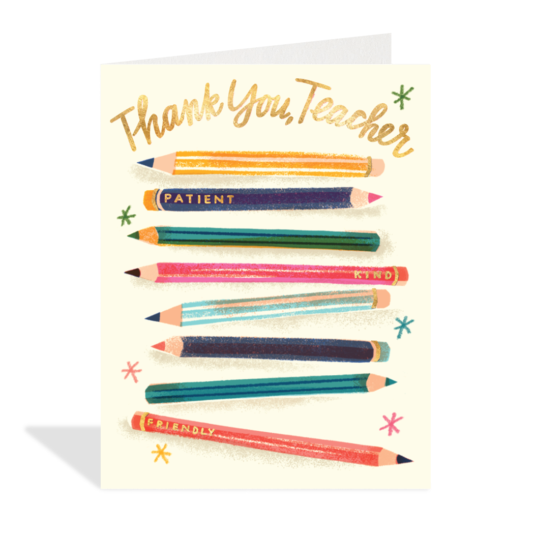Thank You Teacher Greeting Card