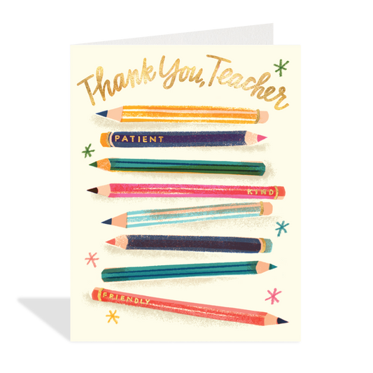 Thank You Teacher Greeting Card
