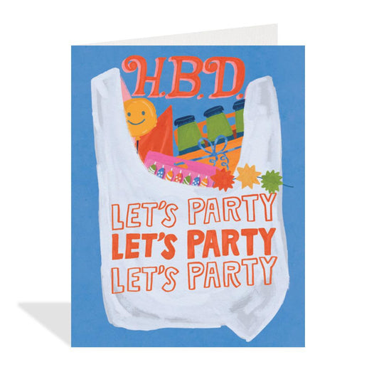 Party Supplies Greeting Card