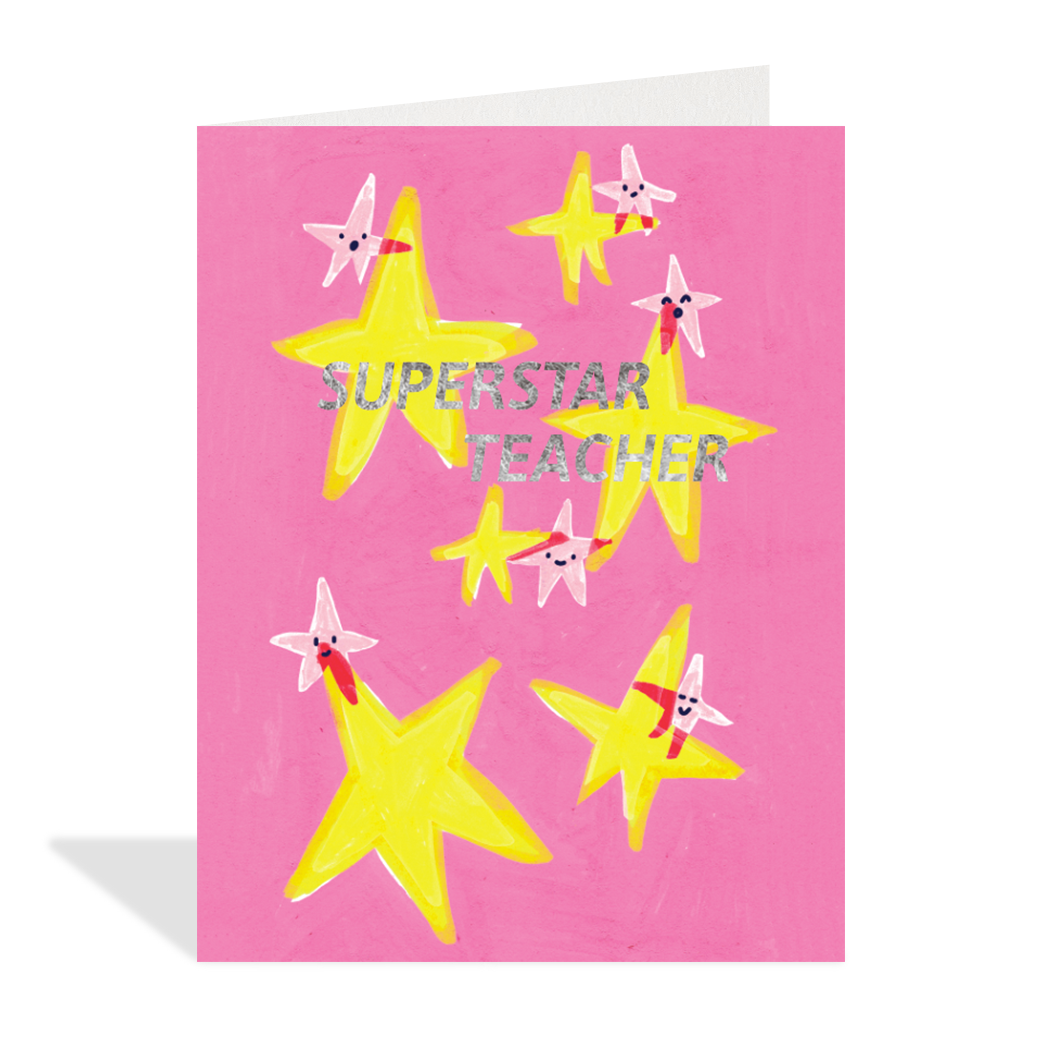 Superstar Teacher Greeting Card