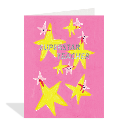Superstar Teacher Greeting Card