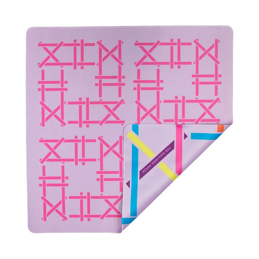 Lilac Trellis Double-Sided Travel Mahjong Mat