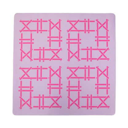 Lilac Trellis Double-Sided Travel Mahjong Mat