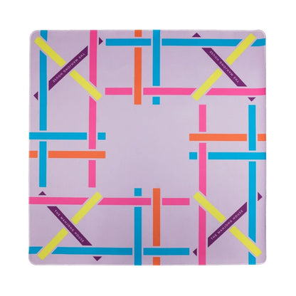 Lilac Trellis Double-Sided Travel Mahjong Mat