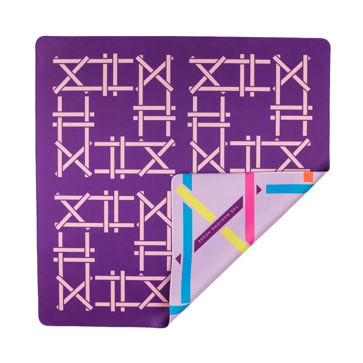 Plum Trellis Double-Sided Travel Mahjong Mat