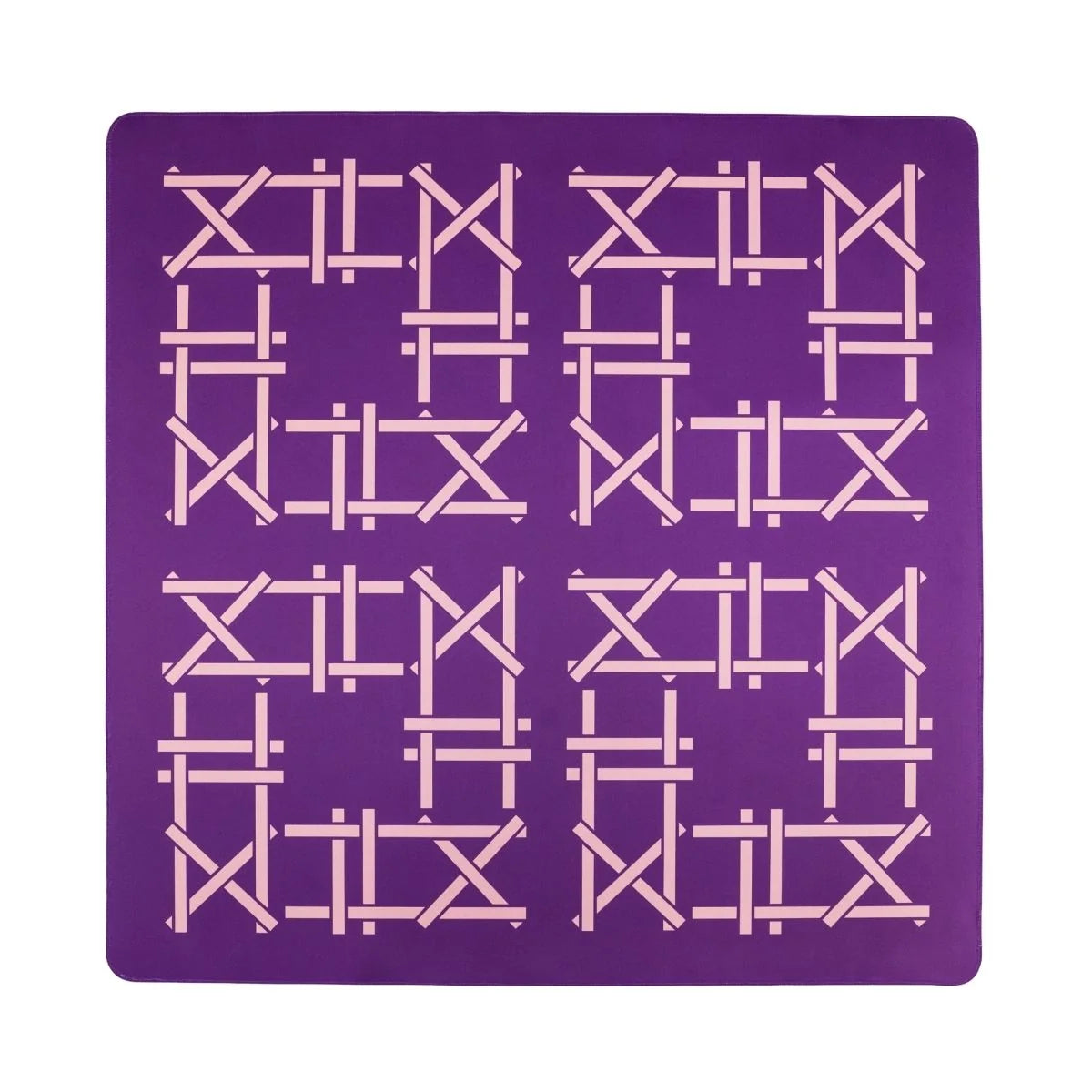 Plum Trellis Double-Sided Travel Mahjong Mat