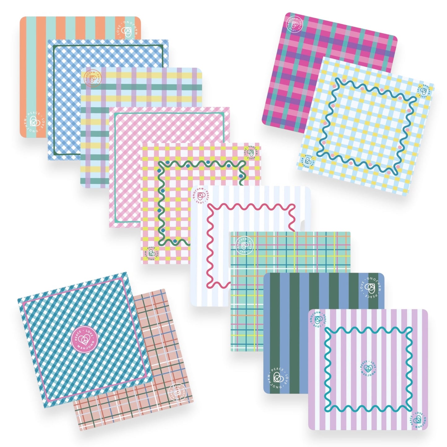Mahjong Mat | Plaids & Stripes