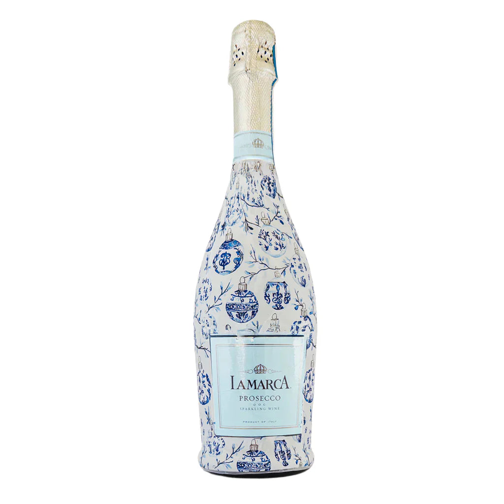 Blue Ornaments Limited Edition Prosecco Bottle Wrap