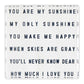 You Are My Sunshine - Decorative Lucite Block