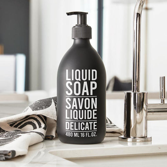 Matte Black Soap Dispenser