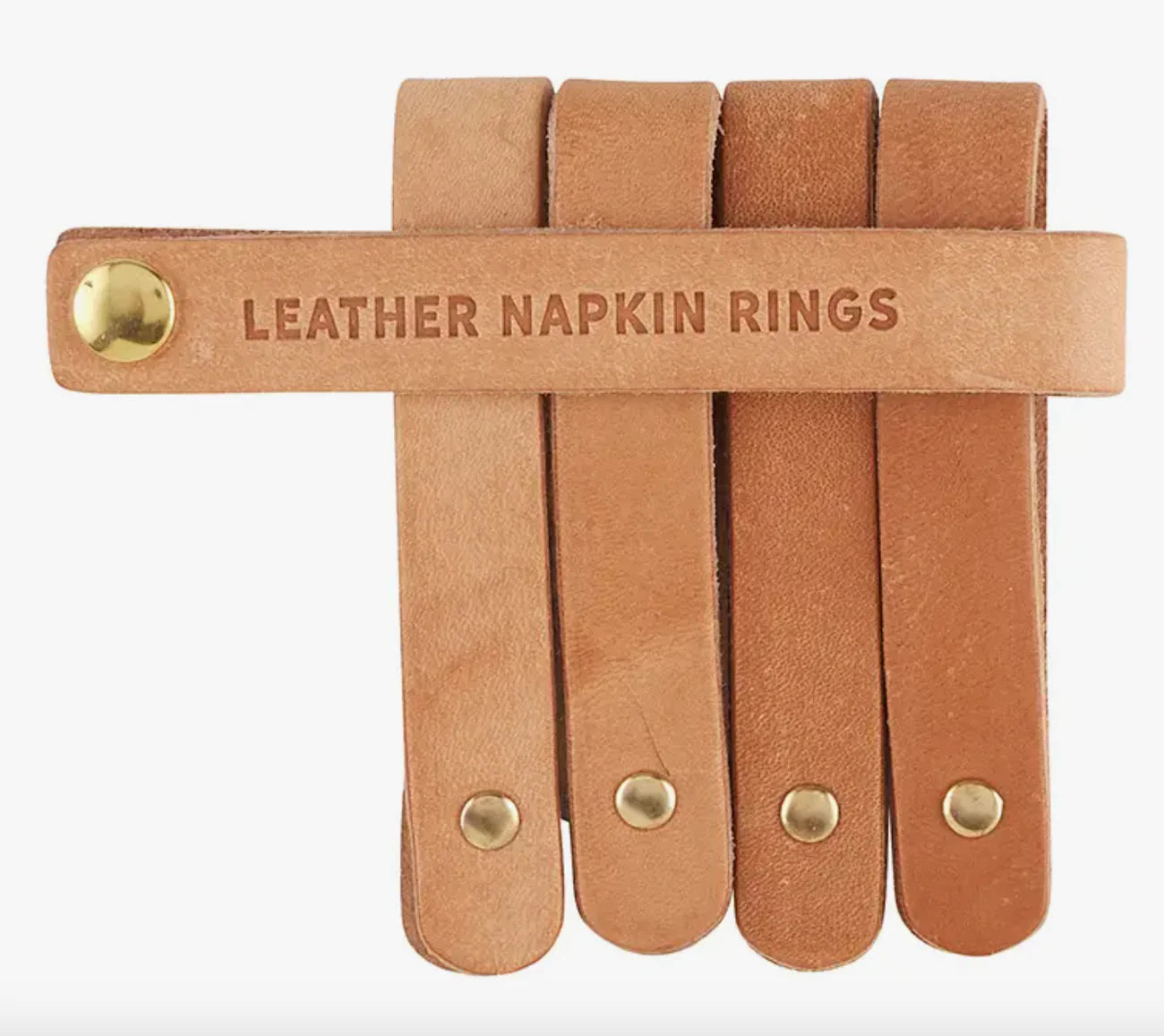 Leather Napkin Ring - Natural