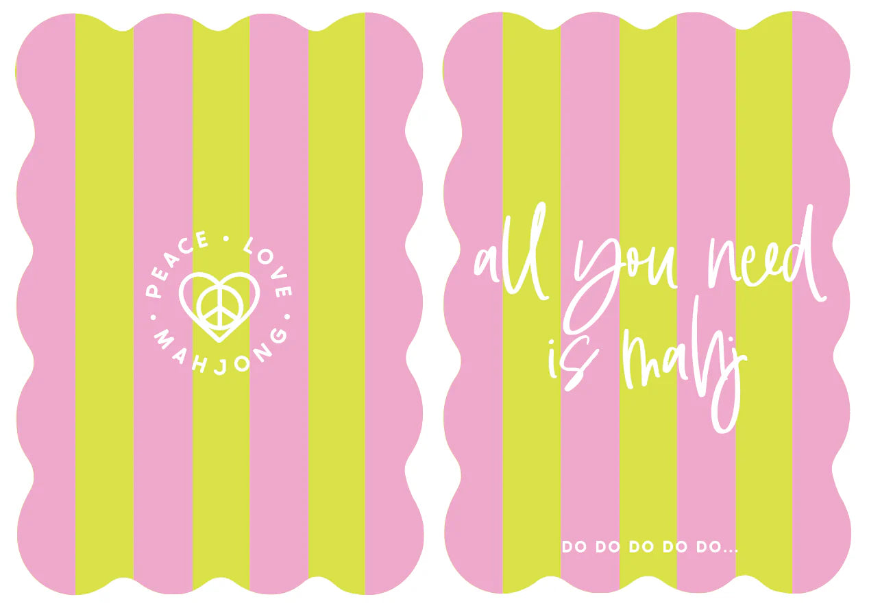 Mahjong Tile Shufflers | Stripes Set of 2