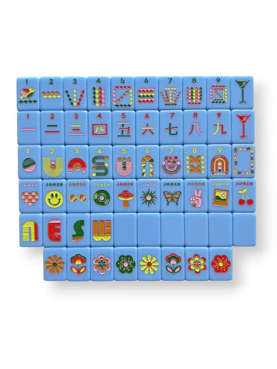 Mod Mahj Tiles | French Blue