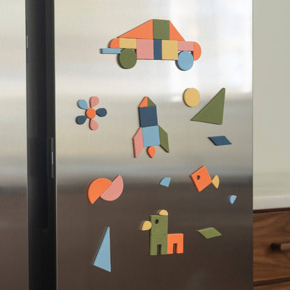 Rainbow Mod 198pc Magnetic Shapes