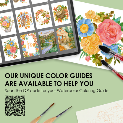 Watercolor Coloring Club Box: Autumn