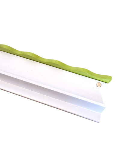 Chartreuse Wavy Mahjong Rack Pusher Set