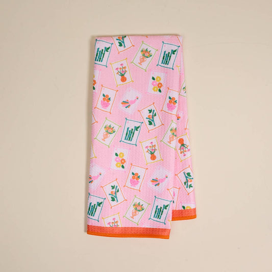 It's Mahj Time Waffle Tea Towel