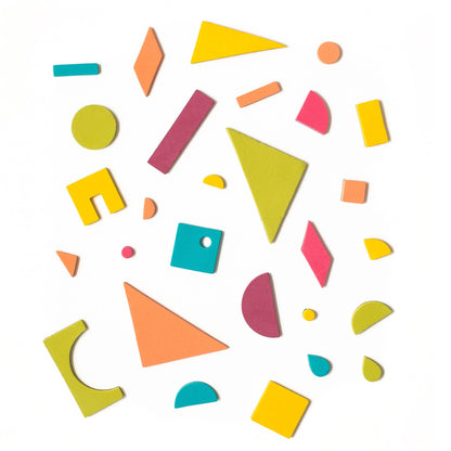 Rainbow Pop 198pc Magnetic Shapes