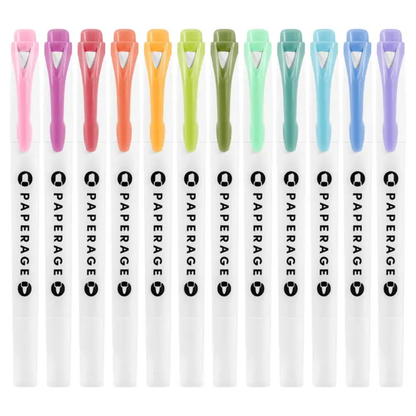 Dual Tip Pastel Highlighters | 12 Pack