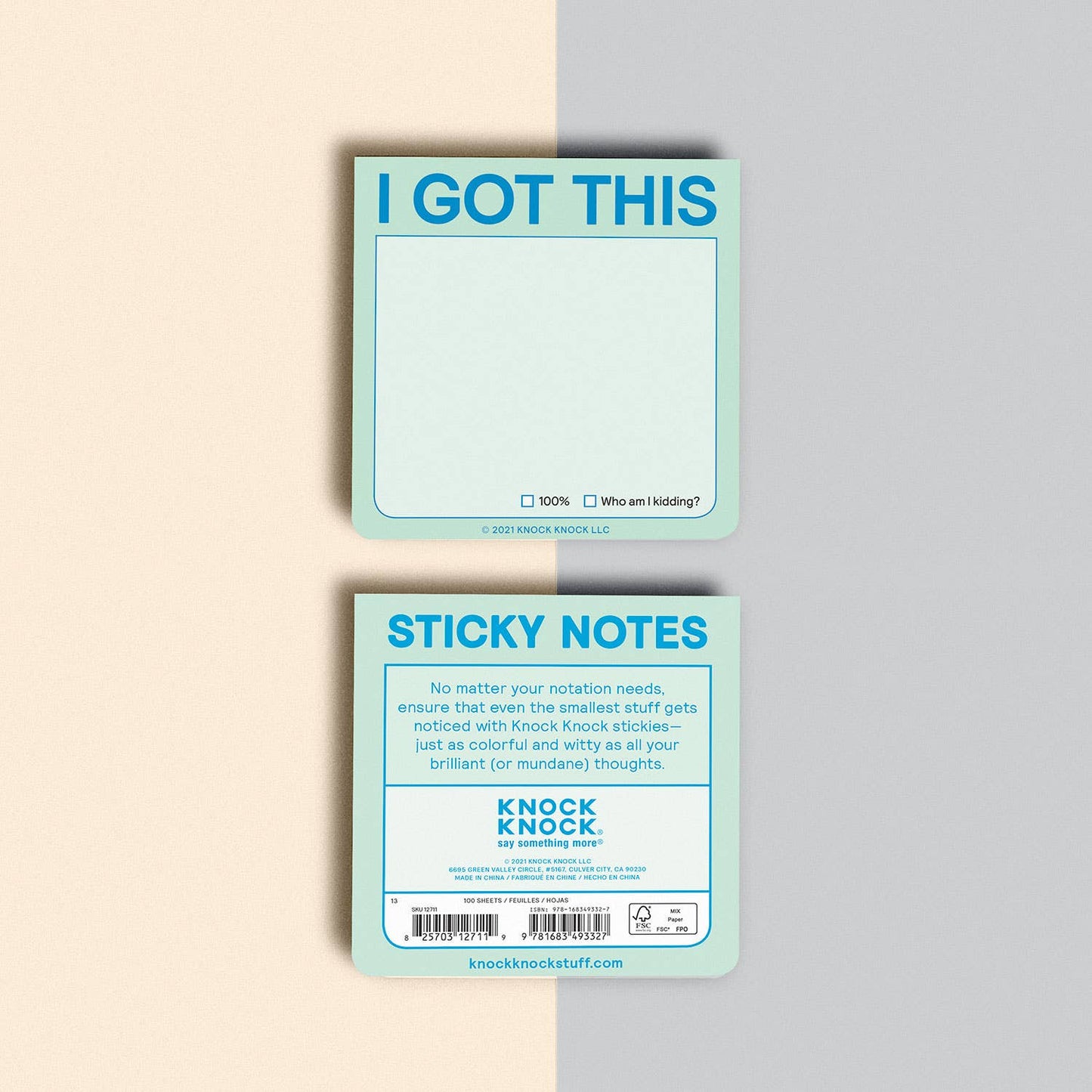 Knock Knock - I Got This Sticky Note (Pastel Version)