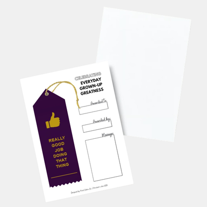 Really Good Job Doing That Thing Award Ribbon