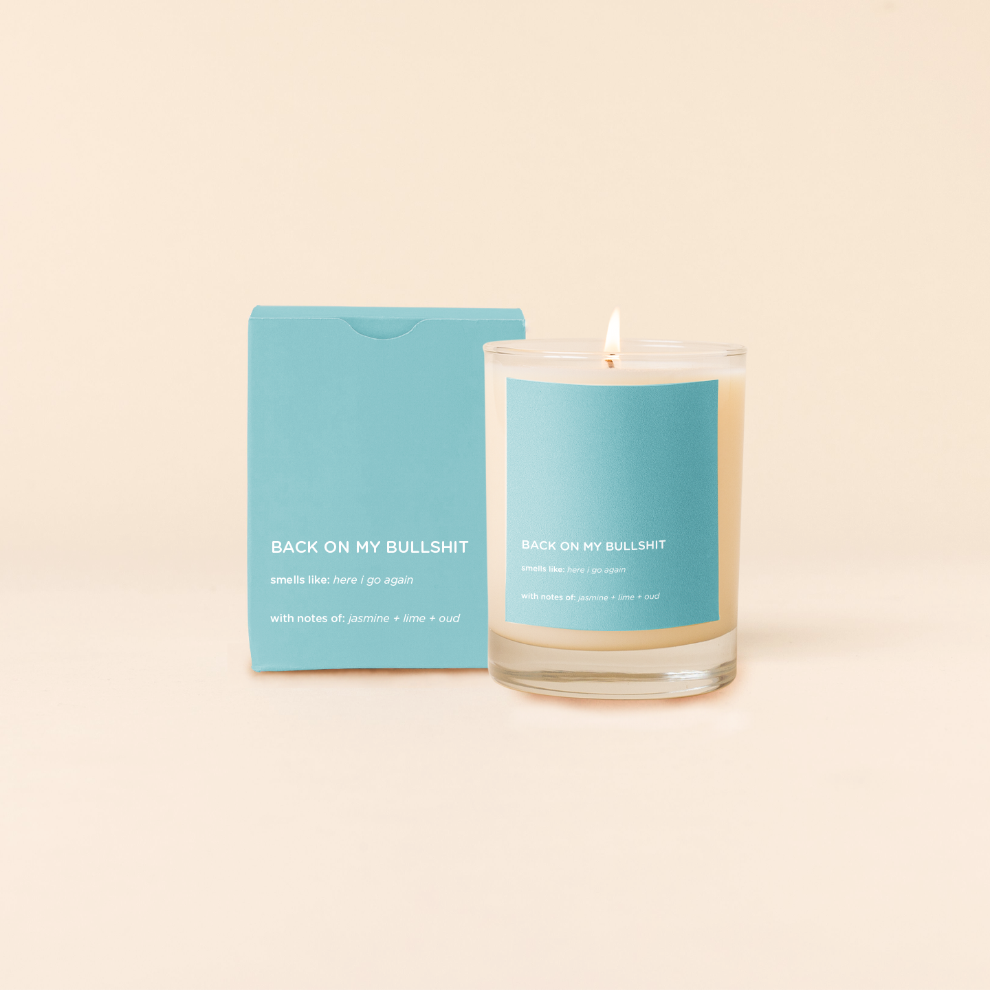 Sassy Rocks Glass Candle
