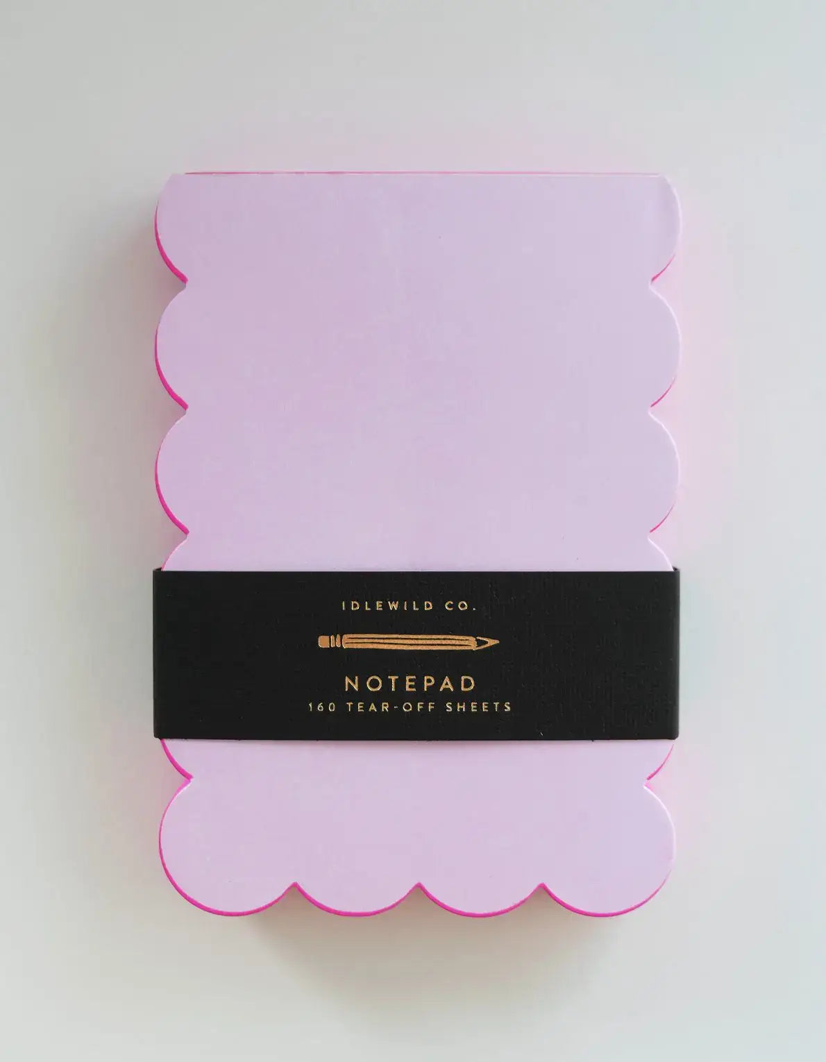 Lilac + Hot Pink Scalloped Shaped Notepad