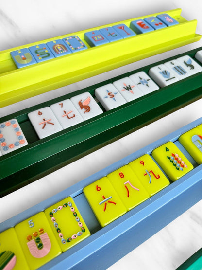 Mahjong Racks & Pushers | Set of 4