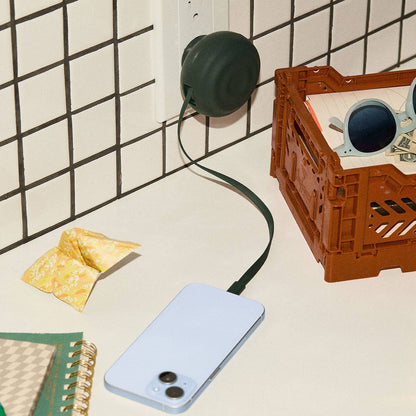 Retractable USB-C Charger - Evergreen