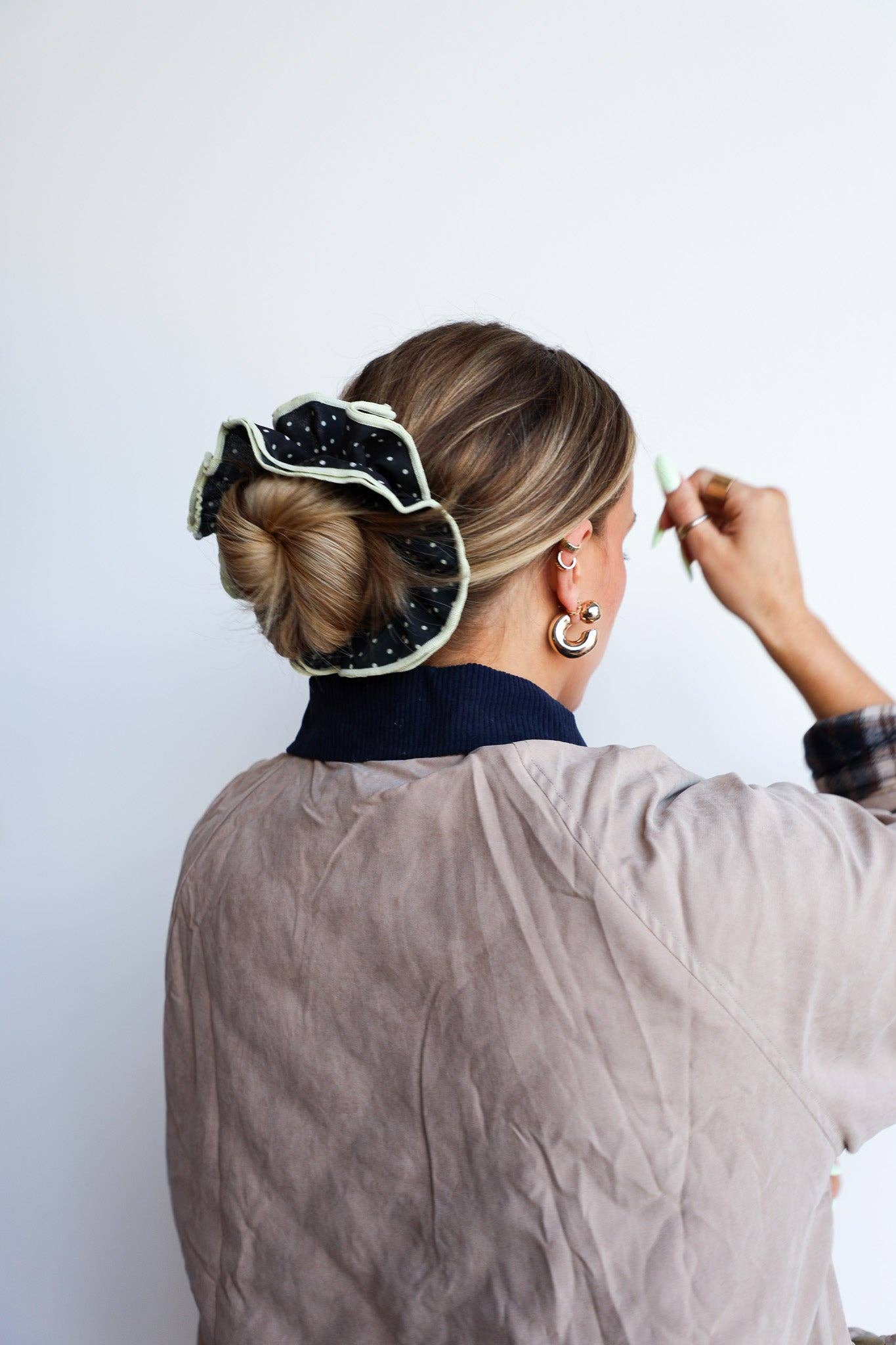 Polka Dot Corset Scrunchie