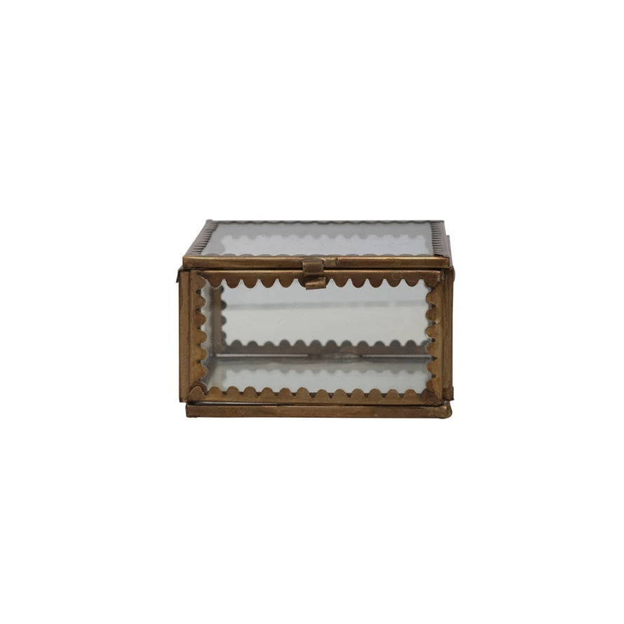 Brass & Glass Display Box Small