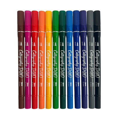 Calligraphy Duo Markers - Set of 12
