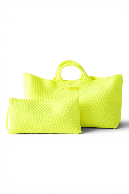 Woven Mahjong Bag and Matching Tile Bag