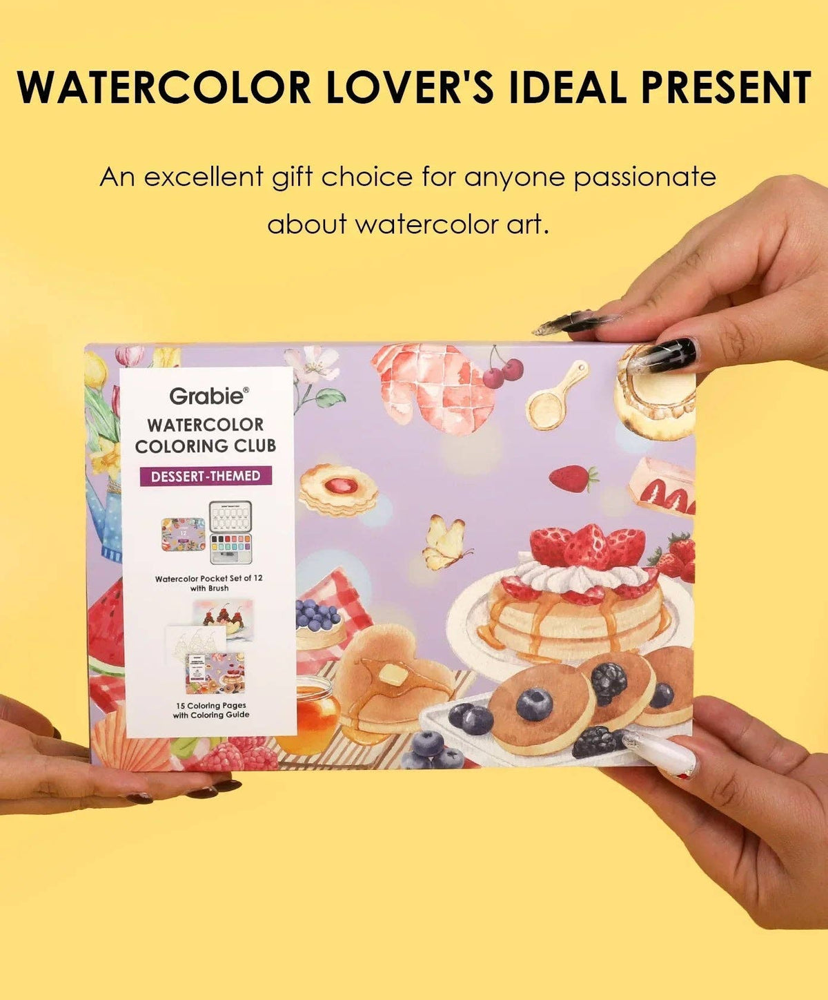 Watercolor Coloring Club Box: Dessert