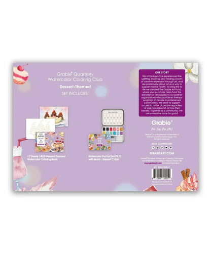 Watercolor Coloring Club Box: Dessert
